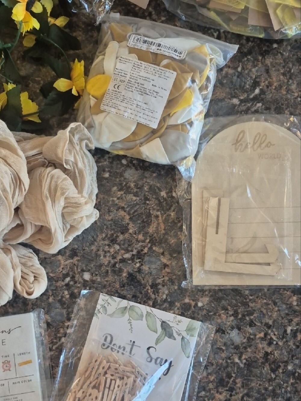 Sunflower Baby Shower Games, Decorations, Prizes And Thank You Gifts - Picture 5 of 6